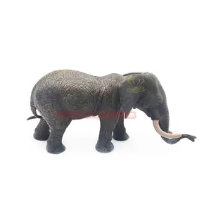 Disesuaikan anak-anak taman tempat bermain jalan pemandangan ornamen desain hewan seni patung Fiberglass patung gajah