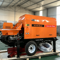 Pompe à béton électrique diesel fiable avec système haute pression pour les projets de construction en Malaisie