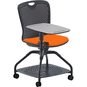 Chaise de formation en plastique de <span class=keywords><strong>bureau</strong></span> d'école chaise d'étudiant en plastique PP mobile réglable avec bloc-notes - Product Image 5