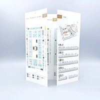 Guide du marché des matériaux de construction sur mesure Impression manuelle avec codes QR interactifs Cartes de sol Profils des vendeurs-Papier carton fabriqué