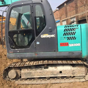 Excavatrice hydraulique Kobelco SK100 d'occasion, modèle 2020, composants Doosan, godet de 1,2 m, poids opérationnel de 16 tonnes, haute qualité - Product Image 1