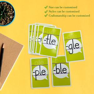 Cartes éducatives en papier PVC imprimées sur mesure pour enfants, apprentissage des lettres, des nombres, des couleurs, préscolaire, <span class=keywords><strong>maternelle</strong></span>, adaptées - Product Image 4