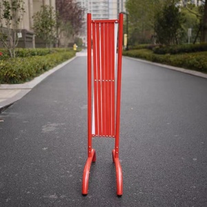 扩展路障金属交通安全门可伸缩可扩展临时不锈钢屏障折叠围栏 - Product Image 5