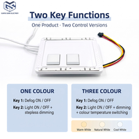 Interrupteur tactile capacitif étanche intégré à deux touches ETL FCC 12V 24V pour le marché nord-américain 100-240V (18W-96W)