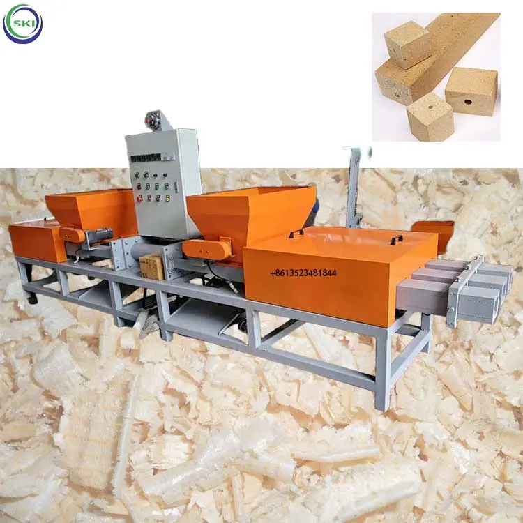 I piedi di legno bloccano la macchina della pressa a caldo macchina per la produzione di Pallet macchina per la produzione di blocchi di segatura compressa