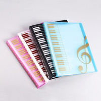 Hojas de música con logotipo personalizado, soporte para documentos con 40 bolsillos transparentes, carpeta de archivos