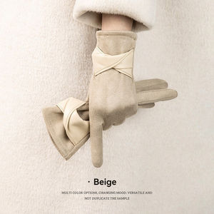 ถุงมือ<span class=keywords><strong>จัก</strong></span>รยานบุนวมกันหนาวที่<span class=keywords><strong>มี</strong></span>โบว์ดีไซน์ให้ความอบอุ่นทำจากโพลีเอสเตอร์และสแปนเด็กซ์หน้าจอสัมผัสและคุณสมบัติกันลม - Product Image 6