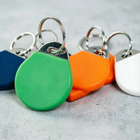 Llavero RFID OEM de 13.56Mhz, Etiqueta NFC en Forma de Anillo de ABS para Control de Acceso en Hoteles, Oficinas y Gimnasios