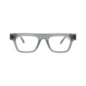 Fashion bentuk persegi Vintage asetat kacamata optik frame kacamata
