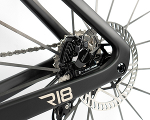 Juego de Ruedas de Carbono R18 de 24 Velocidades 700c Aero Racing Ultralight Fiber para Bicicleta de Carretera R18 (Edición Racing) con Cuadro de Fibra de Carbono - Product Image 2