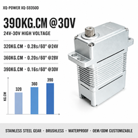 Moteur servo robot XQ-POWER XQ-S9350D 390 kg, servo numérique sans balais, étanche, 30 V, boîtier en aluminium CNC, engrenage en acier inoxydable, OEM