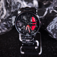 Jam Tangan Roda 3D Resmi Original Berkualitas Tinggi Grosir Jam Tangan Roda Quartz Tahan Air Jam Tangan Roda Mobil Lambo Teriamer