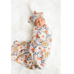 Kaiyue 4 pièces rayé nouveau-né ensemble de réception 100% coton mousseline Swaddle chapeau <span class=keywords><strong>couverture</strong></span> en bois <span class=keywords><strong>naissance</strong></span> annonce carte pour bébé douche - Product Image 3