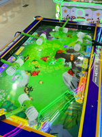 Machine de jeu d'arcade à monnayeur Smash Fun Station pour 6 joueurs, jeu de frappe au marteau Whack-A-Mole avec distribution de tickets