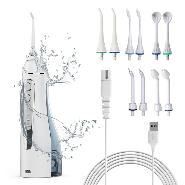 Hotselling Portable Cordless Electric Dental Water Flosser for Household Outdoor Teeth Cleaning Durable Plastic Teeth Hygiene