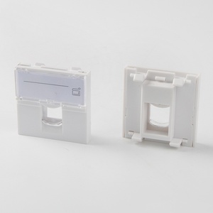 Chất lượng tốt nhất 45*45 mét cổng duy nhất <span class=keywords><strong>RJ45</strong></span> Cat6A toolless kết nối Ethernet Jack <span class=keywords><strong>Keystone</strong></span> Jack pháp faceplate - Product Image 3