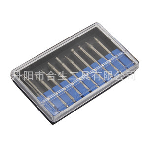 Aiguilles de meulage diamantées Mr Drill, lot de 10 pièces, coniques, abrasives fines et moyennes, pour outils de polissage de meuleuse à mortaise - Product Image 3