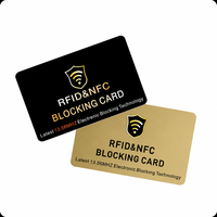 New Arrivals Custom Wholesale NFC Blocker Card High Tech Anti Theft RFID Blocking Card Prevent Personal Information Leakage