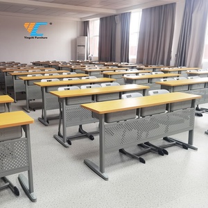 Muebles <span class=keywords><strong>de</strong></span> escuela primaria/secundaria, escritorio y silla <span class=keywords><strong>de</strong></span> estudio, juego <span class=keywords><strong>de</strong></span> mesa y silla doble para estudiantes - Product Image 1
