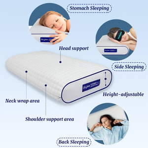 Oreiller Skylee en polymère à haute masse moléculaire lavable, housse de protection, vente en gros - Product Image 3