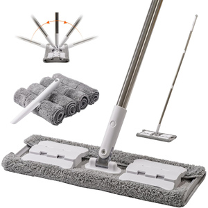 Microfiber Hardwood Floor <b>Mop</b> with Washable Pads 360 Rotation Dust <b>Flat</b> Twist <b>Mop</b> Floor Cleaning - Product Image 1