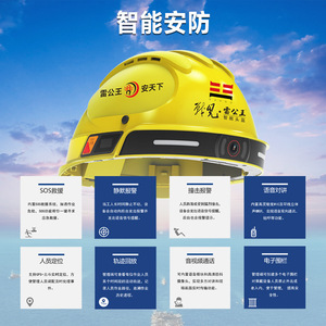 Casco Inteligente Leigongwang CR-001 con Posicionamiento 4G y Monitoreo Remoto para Seguridad en la Construcción - Product Image 2