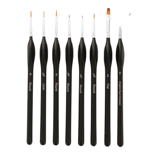 Zhuting Lot de 10 pinceaux miniatures Pinceaux en nylon pour la peinture et l'illustration des beaux-arts - Product Image 3