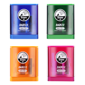 BAOKE-afiladores de lápices de plástico con 2 agujeros, manual para Proveedores de arte/Estudiante/escuela/papelería, 1 ud. - Product Image 2