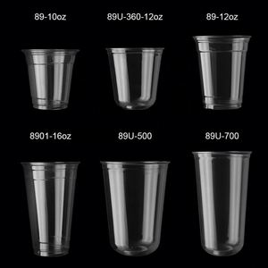 Vasos de Plástico PET de 12, 16 y 32 oz para Café y Té de Burbujas, con Tapas, Impresos con Serigrafía y Logotipo Personalizado - Product Image 5