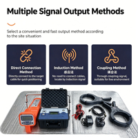Localizador de Fallas de Cable, Detector de Roturas de Cable Subterráneo, Localizador de Cable Subterráneo con Receptor Multifrecuencia