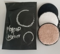 Magie propre bouffée visage rond halo plat microfibre Tampons Démaquillants Propre Éponge Pour maquillage éponge bouffée