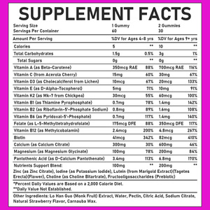 OEM Wholesale Kids Multivitamin Gummies Daily Essential Vitamins Minerals for Brain and Bone Health Immune Support Children 60 - Product Image 6