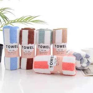 custom ultra soft coral fleece face wash cloth microfiber hair drying salon towels 35x75cm