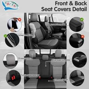 Fundas de Asientos de Coche Modificadas al por Mayor, Accesorios Interiores para Ford Maverick XL XLT Lariat Lobo Tremor 2022-2026 - Product Image 6