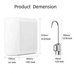 Sistema <span class=keywords><strong>de</strong></span> Filtro <span class=keywords><strong>de</strong></span> <span class=keywords><strong>Agua</strong></span> Pura Potable <span class=keywords><strong>de</strong></span> Ósmosis Inversa <span class=keywords><strong>de</strong></span> 2 Etapas y 600G <span class=keywords><strong>para</strong></span> Uso Residencial, Precio Bajo, OEM al Por Mayor - Product Image 6