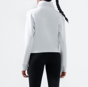 <span class=keywords><strong>Felpa</strong></span> Invernale Sportiva <span class=keywords><strong>Senza</strong></span> <span class=keywords><strong>Cappuccio</strong></span> <span class=keywords><strong>con</strong></span> Zip 2/3, Collo Alto, Maniche Lunghe, Personalizzabile - Product Image 2