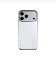 Étui de luxe électroplaqué à pois en TPU+PC, résistant à la saleté, antichoc et étanche pour 17 Pro Max 16/15/14/13