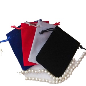 Custom Velvet Drawstring Pouches for Jewelry <b>Storage</b> Logo Printed <b>Necklaces</b> Earrings Watches-Unique Packaging Jewelry Containers - Product Image 1