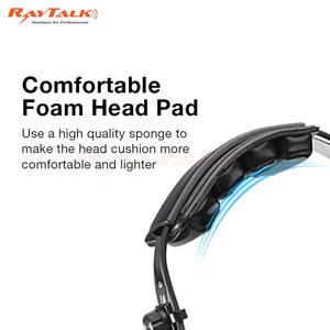 Cuffie per pilota di aviazione professionale con elettrete con elemento microfonico, gli aeromobili utilizzano cuffie con auricolari con cancellazione del rumore - Product Image 4