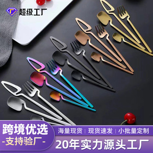 Stainless Steel Spoon 304 Coffee Ice Korean Style Fashion Cutlery Solid Color Child Use Hand Wash Only - Product Image 2
