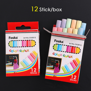 Foska 12 Pcs High Quality Kids School Blackboard Dustless Colorful <strong>Chalk</strong> - Product Image 5