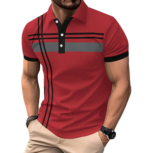 <span class=keywords><strong>Polo</strong></span> Traspiranti Personalizzate a Righe, <span class=keywords><strong>Manica</strong></span> <span class=keywords><strong>Corta</strong></span>, Classiche da Ufficio, <span class=keywords><strong>Polo</strong></span> da Golf Stampate per <span class=keywords><strong>Uomo</strong></span> - Product Image 2