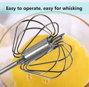 <strong>Egg</strong> Tools Premium Stainless Steel Manual <strong>Rotating</strong> <strong>Egg</strong> Whisk - Product Image 4