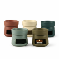 Brûleur d'arômes en céramique pour aromathérapie, diffuseur d'huiles essentielles, brûleur de cire fondue pour le yoga, le spa, la maison, la chambre, cadeau de pendaison de crémaillère
