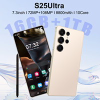 S25 Ultra, Batería de Larga Duración de 8000 mAh, Móvil 5G, Pantalla AMOLED de 7.3 Pulgadas y 120 Hz, 108 MP HD, 16 GB, 1 TB, Carga Rápida, Marco Metálico, Directo de Fábrica