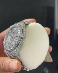 นาฬิกาสแตนเลสสตีลฝังเพชรคุณภาพพรีเมียม VVS พร้อมสายปรับได้เพื่อการใช้งานที่สะดวกสบายเป็นเวลานาน มีจำหน่ายในปริมาณมาก - Product Image 2