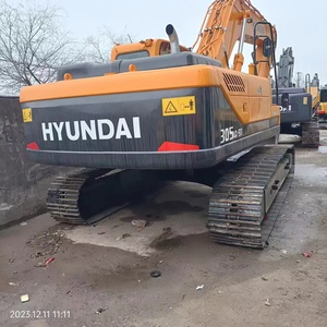 Excavatrice sur chenilles Hyundai 305LC-9T d'occasion, moteur d'origine, système hydraulique, engin de construction lourd, prêt à être expédié - Product Image 2