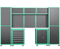 Gabinete de Herramientas Modular de Acero Resistente Personalizable OEM, Moderno, Combinado, con 14 Cajones, Cerradura con Llave, Capacidad de Carga de 1000 kg, 5 Años de Garantía Contra la Oxidación