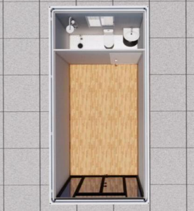 Ray-Zen Thép Hiện Đại Một Tầng Kết Hợp Container Nhà Căn Hộ Văn Phòng Bố Trí 3*6*2.8M Khách Sạn Sử Dụng 5 Năm Không Thấm Nước & Chống Cháy - Product Image 4