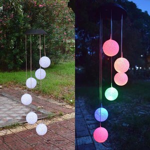 Kanlong Outdoor Tuin Rgb Led Wind Gong Hanglamp Veranderende Spiraal Spinner Waterdichte Ip65 Rohs Gecertificeerd - Product Image 2